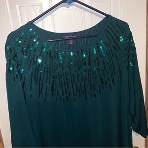 Pretty emerald green swing dress size 26/28
